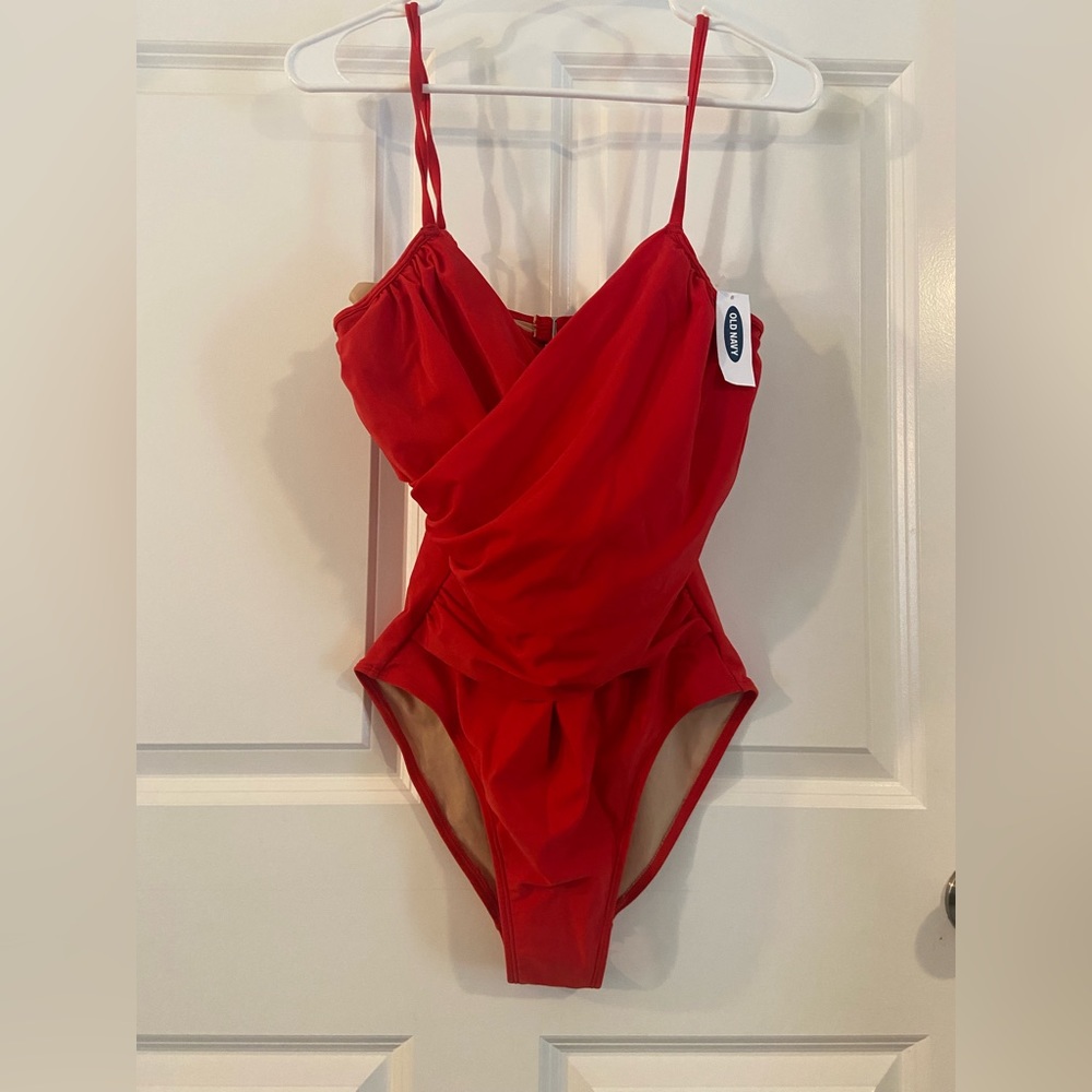 NWT old navy red swim suit